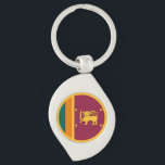 Sri Lanka Flag Schlüsselanhänger<br><div class="desc">Patriotic flag of Sri Lanka.</div>