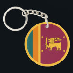 Sri Lanka Flag Schlüsselanhänger<br><div class="desc">Patriotic flag of Sri Lanka.</div>