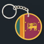 Sri Lanka Flag Schlüsselanhänger<br><div class="desc">Patriotic flag of Sri Lanka.</div>