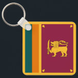 Sri Lanka Flag Schlüsselanhänger<br><div class="desc">Patriotic flag of Sri Lanka.</div>