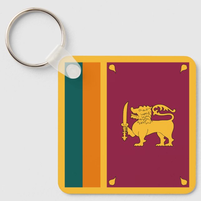 Sri Lanka Flag Schlüsselanhänger (Vorderseite)