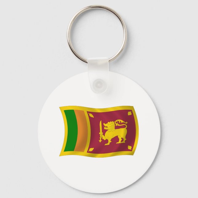 Sri Lanka Flag Schlüsselanhänger (Vorderseite)