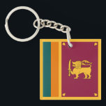 Sri Lanka Flag Schlüsselanhänger<br><div class="desc">Patriotic flag of Sri Lanka.</div>