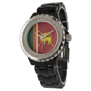 Sri Lanka-Flagge Armbanduhr