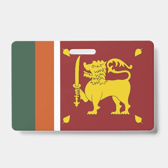 Sri Lanka-Flagge Ausweis (Vorderseite)