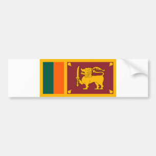 Sri Lanka-Flagge Autoaufkleber