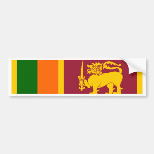 Sri Lanka Flagge Autoaufkleber