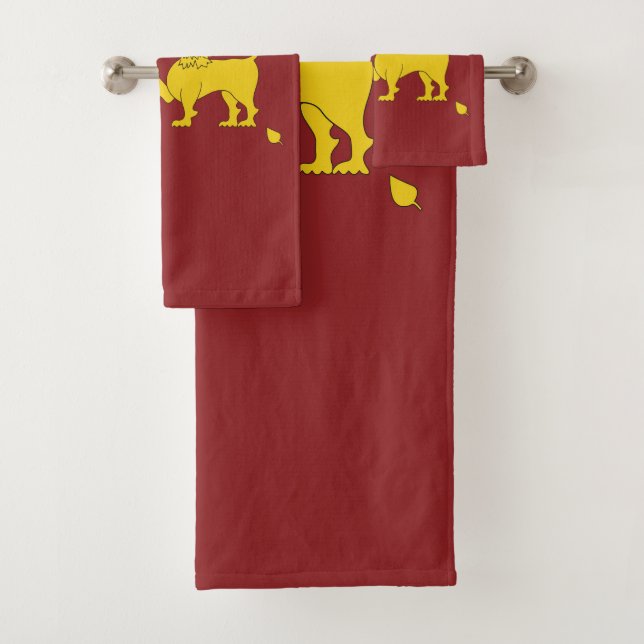 Sri Lanka-Flagge Badhandtuch Set (Insitu)