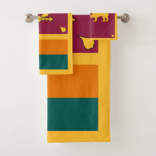 Sri Lanka-Flagge Badhandtuch Set