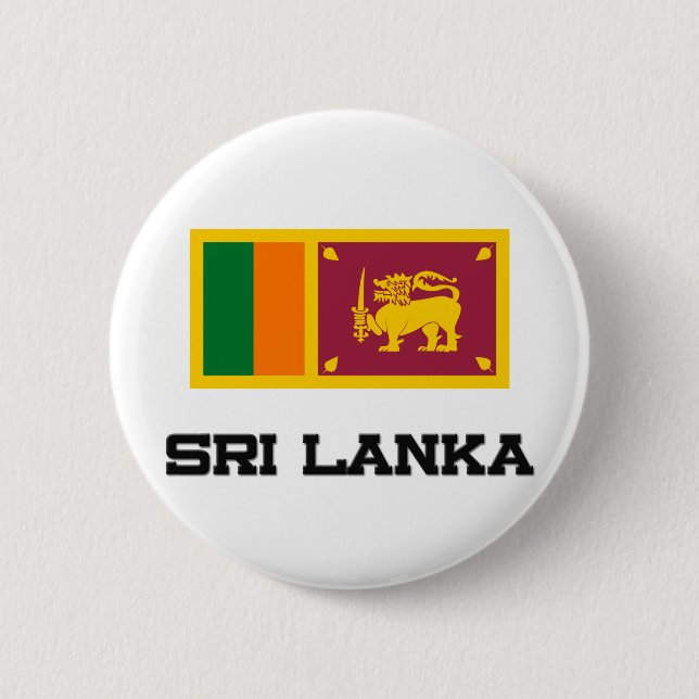 Sri Lanka Flagge Button (Vorderseite)