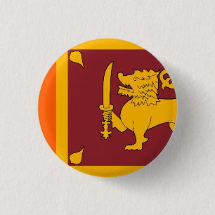 Sri Lanka-Flagge Button