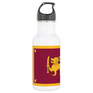 Sri Lanka-Flagge Edelstahlflasche