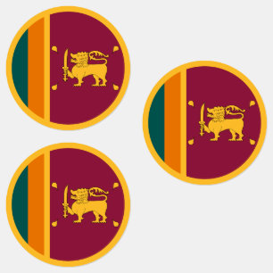 Sri Lanka-Flagge Etiketten