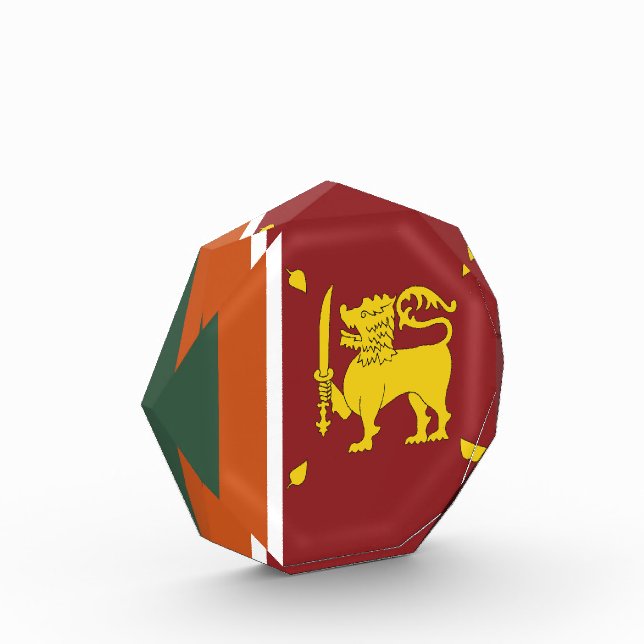 Sri Lanka-Flagge Fotoblock (Links)