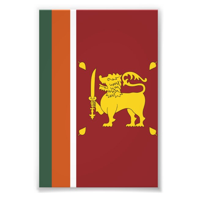 Sri Lanka-Flagge Fotodruck (Vorne)