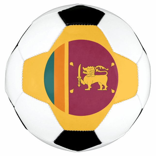 Sri Lanka-Flagge Fußball (Vorderseite)