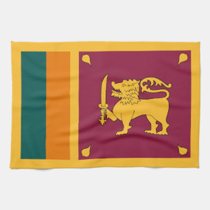 Sri Lanka-Flagge Geschirrtuch