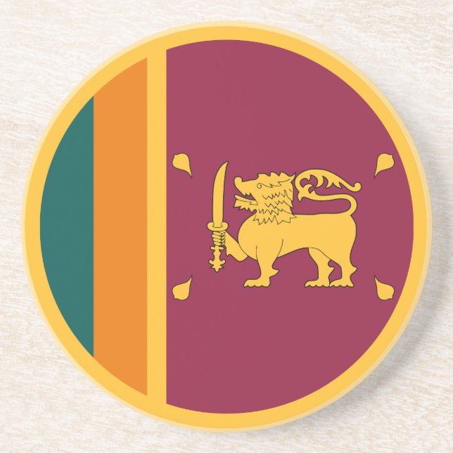 Sri Lanka-Flagge Getränkeuntersetzer (Vorne)