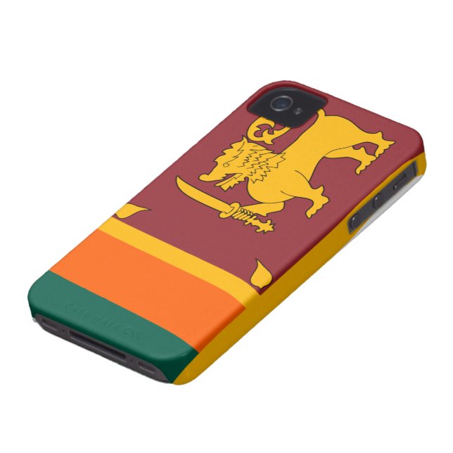 Sri Lanka Flagge iphone 4 Fall Case-Mate iPhone Hülle (unten)