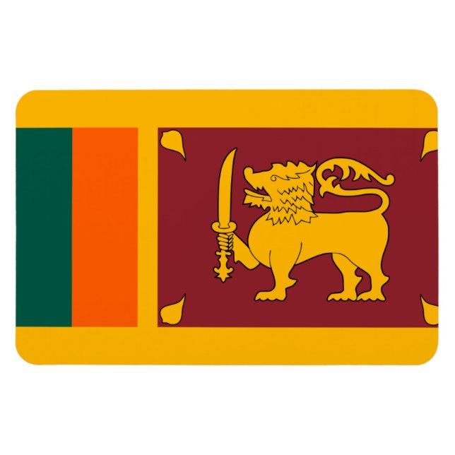 Sri Lanka-Flagge Magnet (Horizontal)