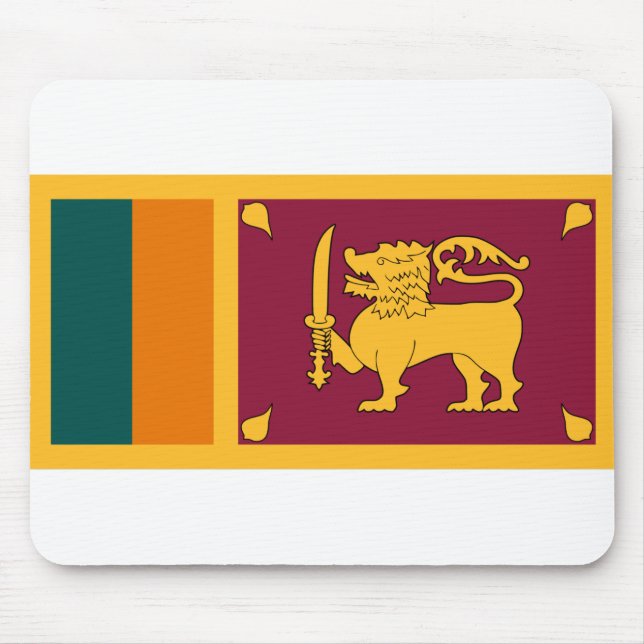 Sri Lanka-Flagge Mousepad (Vorne)