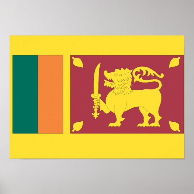 Sri Lanka-Flagge Poster (Vorne)