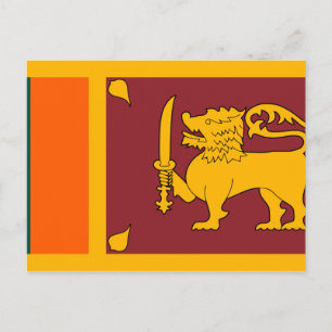 Sri Lanka-Flagge Postkarte