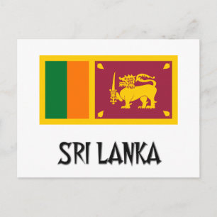 Sri Lanka-Flagge Postkarte