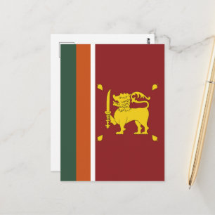 Sri Lanka-Flagge Postkarte