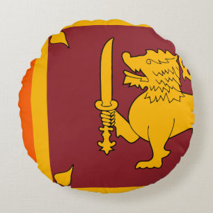 Sri Lanka-Flagge Rundes Kissen