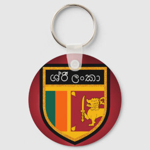 Sri Lanka-Flagge Schlüsselanhänger