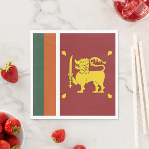 Sri Lanka-Flagge Serviette