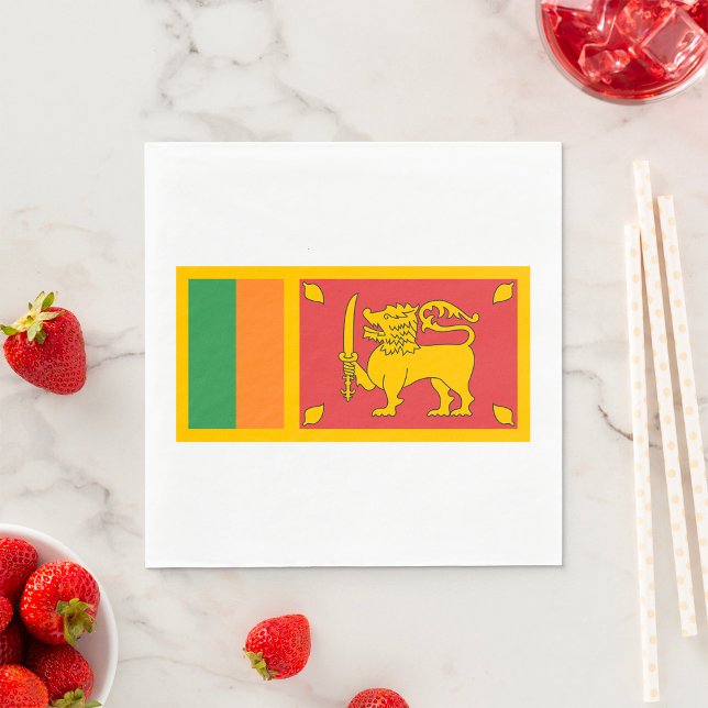 Sri Lanka-Flagge Serviette (Von Creator hochgeladen)