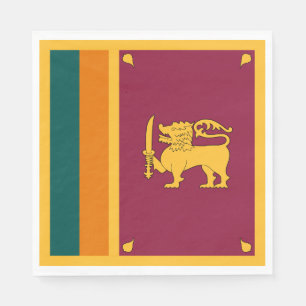 Sri Lanka-Flagge Serviette
