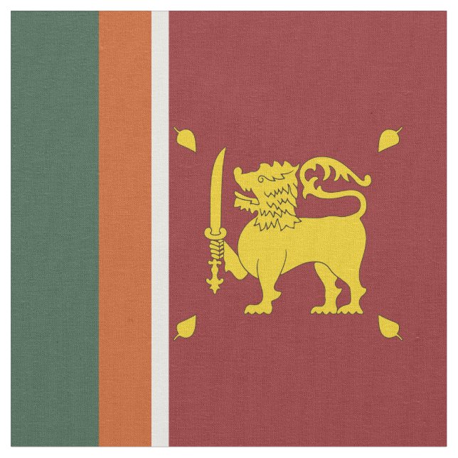 Sri Lanka-Flagge Stoff (Nahaufnahme)