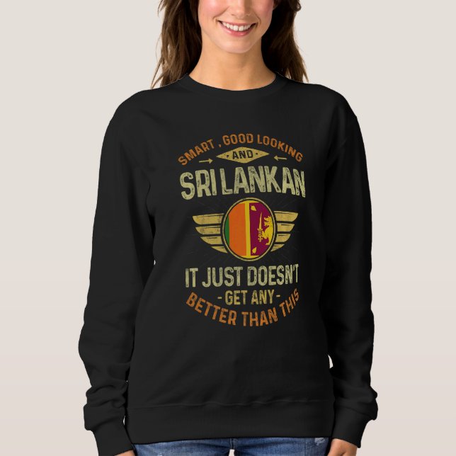 Sri Lanka-Flagge Stolze Sri-Lanker Männer & Frauen Sweatshirt (Vorderseite)
