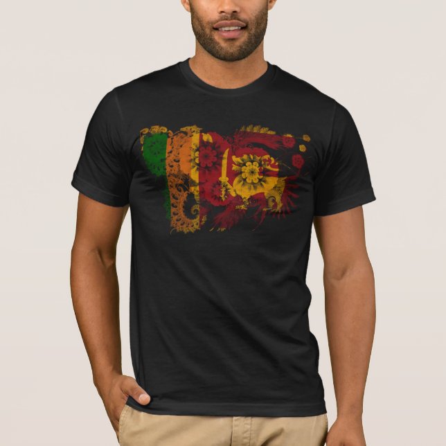 Sri Lanka Flagge T-Shirt (Vorderseite)