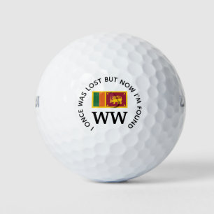 SRI LANKA-FLAGGE Verloren und Gefunden Christliche Golfball