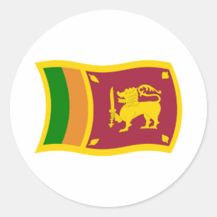 Sri Lanka Flaggen Aufkleber