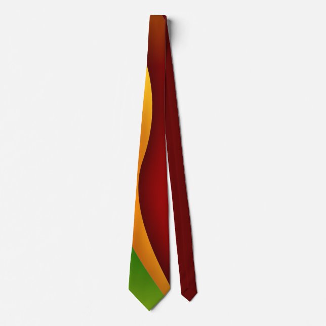 Sri Lanka Flaggenfarben Krawatte (Vorderseite)
