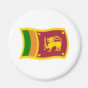 Sri Lanka Flaggenmagnet Magnet