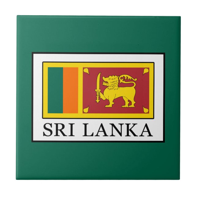 Sri Lanka Fliese (Vorderseite)