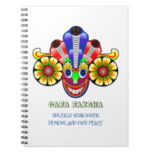 Sri Lanka Gara raksha Maskendesign Notebook Notizblock