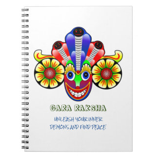 Sri Lanka Gara raksha Maskendesign Notebook Notizblock