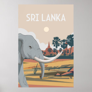 Sri lanka hikkaduwa affiche de voyage Sri lanka, h
