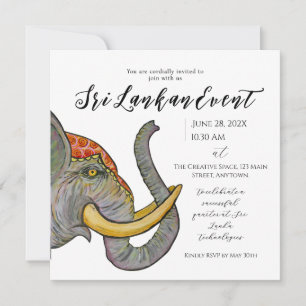Sri Lanka Künstlerische Gestaltung Save The Date