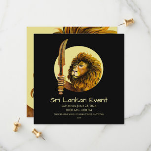 Sri Lanka Lion Save The Date