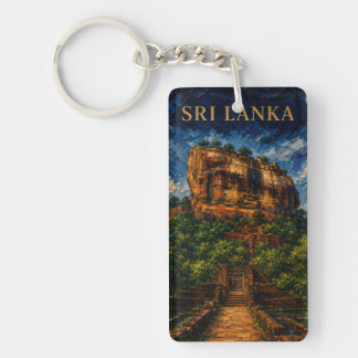 Sri Lanka: Mystic Night Sigiriya Art Souvenir Schlüsselanhänger