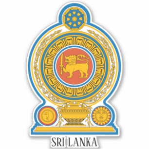 Sri Lanka National Emblem Patriotic Aufkleber
