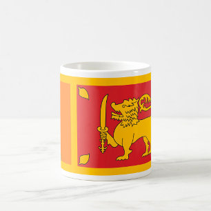 Sri Lanka Nationalflagge Löwensymbol Kaffeetasse